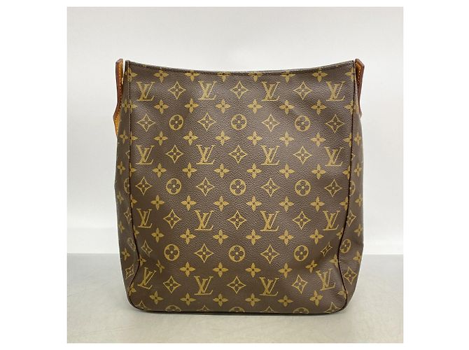 Borsa a tracolla Louis Vuitton Monogram Looping GM Marrone - vista 11