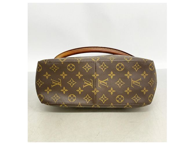 Borsa a tracolla Louis Vuitton Monogram Looping GM Marrone - vista 3