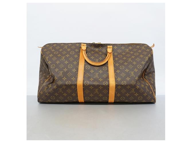 Louis Vuitton Boston Monogram Keepall 55 Marrone - vista 14