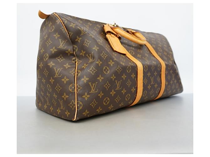 Louis Vuitton Boston Monogram Keepall 55 Marrone - vista 2