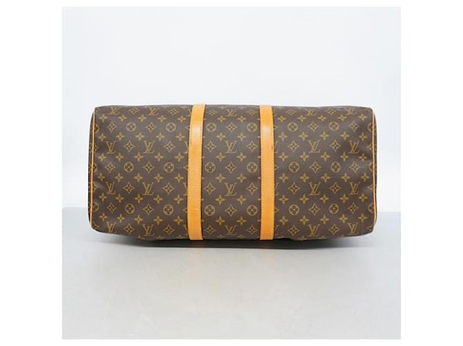 Louis Vuitton Boston Monogram Keepall 55 Marrone - vista 3
