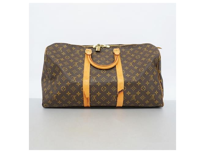 Louis Vuitton Boston Monogram Keepall 50 Marrone - vista 11