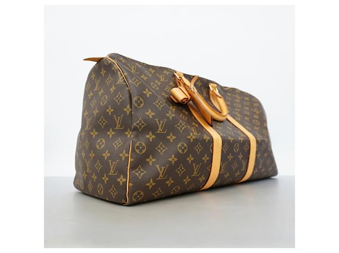 Louis Vuitton Boston Monogram Keepall 50 Marrone - vista 2