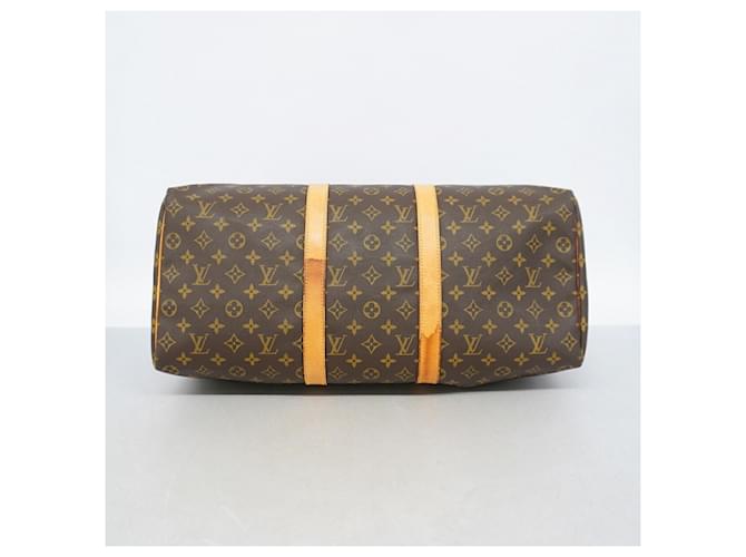 Louis Vuitton Boston Monogram Keepall 50 Marrone - vista 3