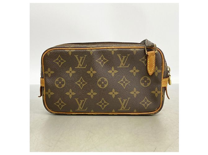 Borsa a tracolla Louis Vuitton Monogram Pochette Marly Bandoulière Marrone - vista 10