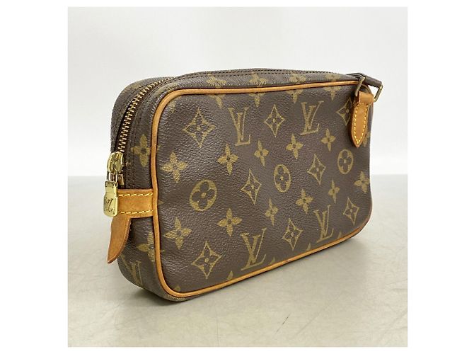 Borsa a tracolla Louis Vuitton Monogram Pochette Marly Bandoulière Marrone - vista 2
