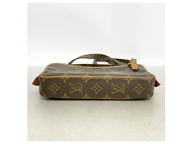 Borsa a tracolla Louis Vuitton Monogram Pochette Marly Bandoulière Marrone - vista 3