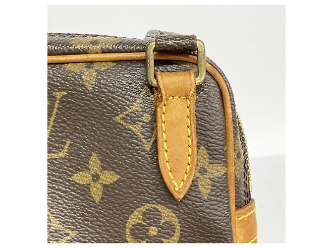 Borsa a tracolla Louis Vuitton Monogram Pochette Marly Bandoulière Marrone - vista 8
