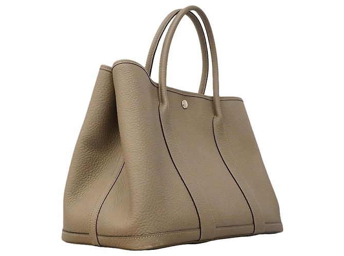 Hermès Borsa Tote Hermes Garden PM Marrone - vista 2
