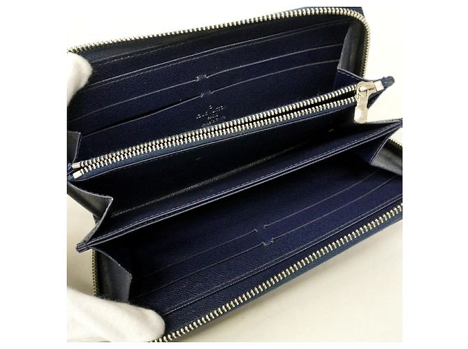 Louis Vuitton Epi Zippy Wallet M61873 Blu navy - vista 4