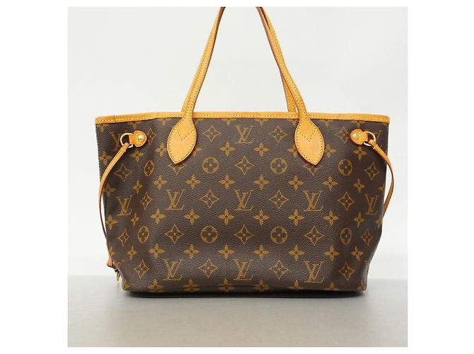 Borsa Tote Louis Vuitton Monogram Neverfull PM Marrone - vista 11