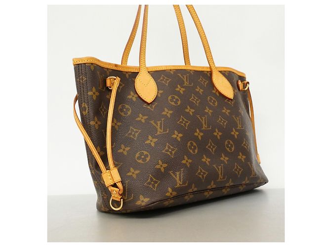 Borsa Tote Louis Vuitton Monogram Neverfull PM Marrone - vista 2