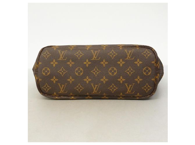 Borsa Tote Louis Vuitton Monogram Neverfull PM Marrone - vista 3