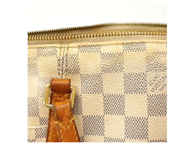 Borsa Tote Louis Vuitton Damier Azur Totally PM Bianco - vista 12