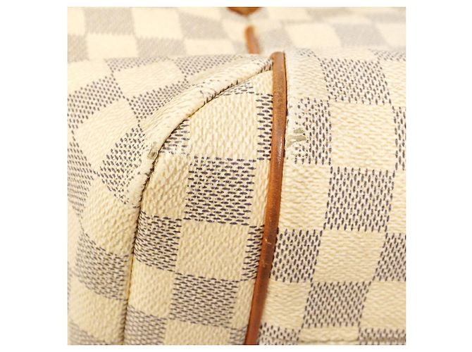 Borsa Tote Louis Vuitton Damier Azur Totally PM Bianco - vista 13