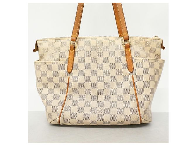 Borsa Tote Louis Vuitton Damier Azur Totally PM Bianco - vista 14