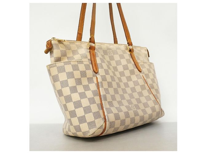Borsa Tote Louis Vuitton Damier Azur Totally PM Bianco - vista 2