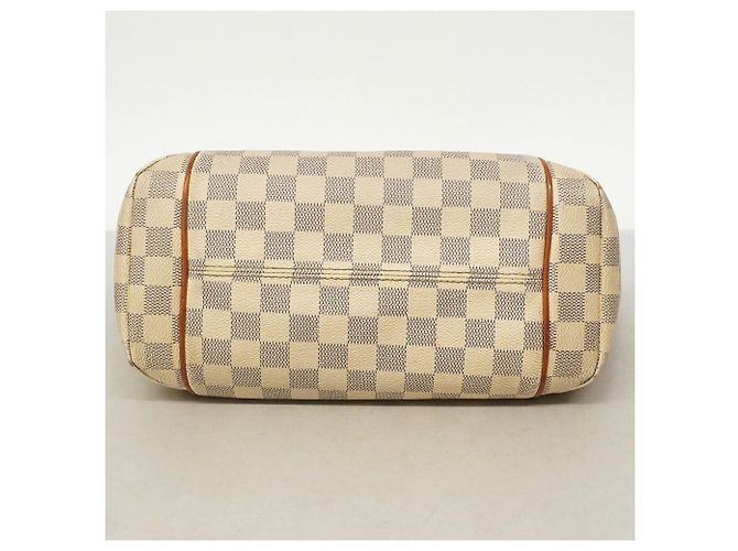 Borsa Tote Louis Vuitton Damier Azur Totally PM Bianco - vista 3