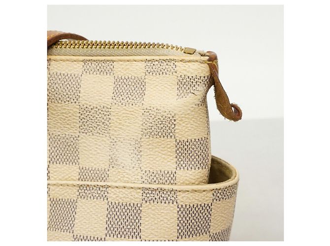Borsa Tote Louis Vuitton Damier Azur Totally PM Bianco - vista 8
