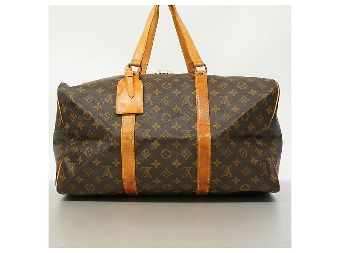 Borsa Louis Vuitton Boston Monogram Saxpool 45 Marrone - vista 13