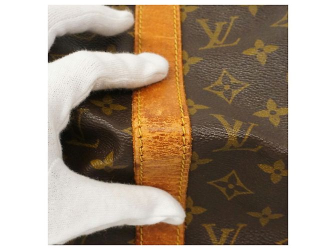 Borsa Louis Vuitton Boston Monogram Saxpool 45 Marrone - vista 9