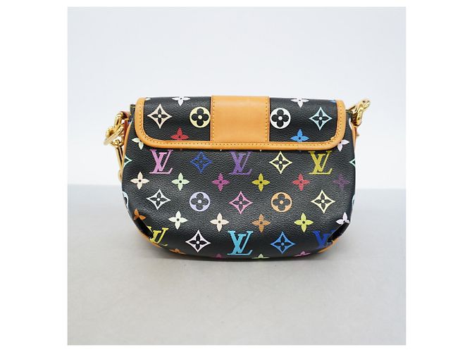 Bolsa de Ombro Louis Vuitton Monogram Multicolor Patty M40306 Noir Preto - vista 11