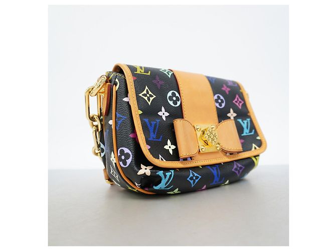 Bolsa de Ombro Louis Vuitton Monogram Multicolor Patty M40306 Noir Preto - vista 2