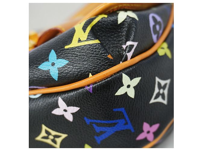 Bolsa de Ombro Louis Vuitton Monogram Multicolor Patty M40306 Noir Preto - vista 6