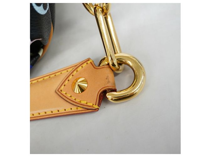 Bolsa de Ombro Louis Vuitton Monogram Multicolor Patty M40306 Noir Preto - vista 9