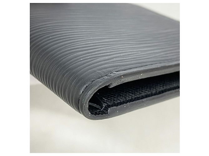 Louis Vuitton Epi Portefeuille Slender Wallet Nero - vista 5