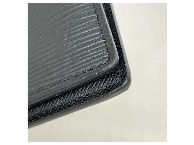 Louis Vuitton Epi Portefeuille Slender Wallet Nero - vista 6
