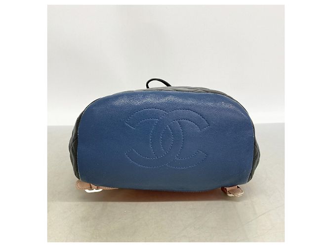 Chanel Matelassé Rucksack aus Lammleder Schwarz Mehrfarben - Ansicht 3