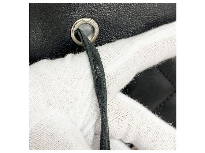 Chanel Matelassé Rucksack aus Lammleder Schwarz Mehrfarben - Ansicht 8