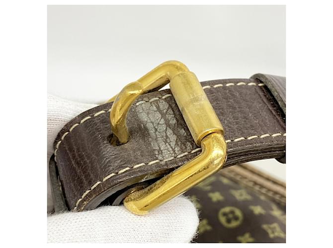 Borsa a tracolla Louis Vuitton Monogram Mini Lin Manon MM Damier ebene - vista 8
