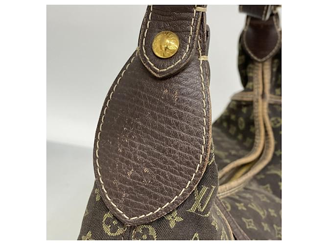 Borsa a tracolla Louis Vuitton Monogram Mini Lin Manon MM Damier ebene - vista 9