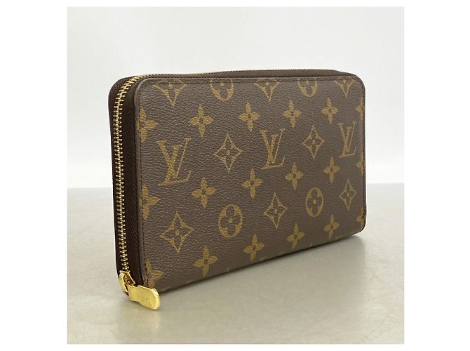 Cartera Larga Louis Vuitton Monogram Zippy Organizer Castaño - vista 2