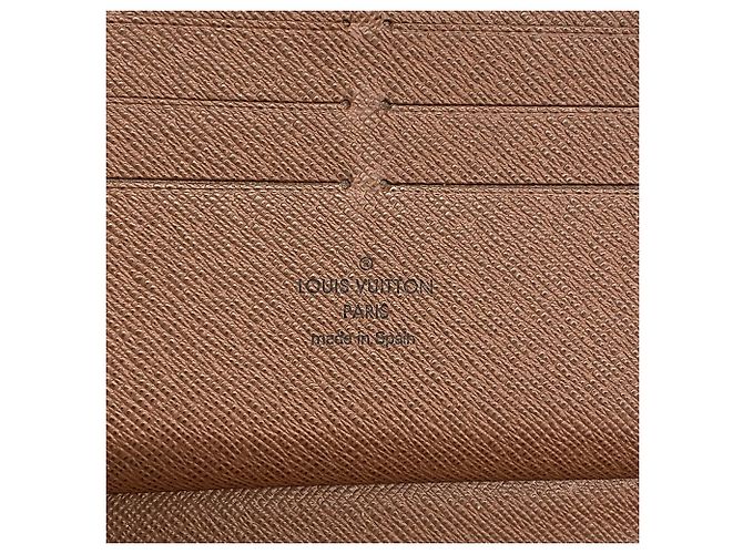 Cartera Larga Louis Vuitton Monogram Zippy Organizer Castaño - vista 4