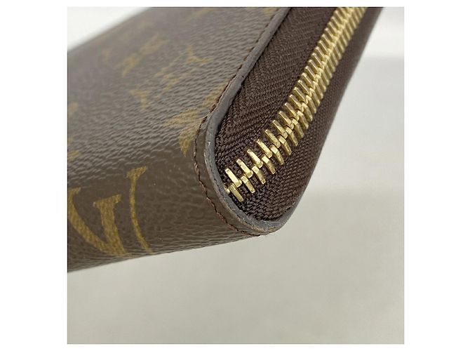 Cartera Larga Louis Vuitton Monogram Zippy Organizer Castaño - vista 5