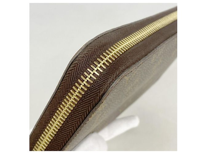 Cartera Larga Louis Vuitton Monogram Zippy Organizer Castaño - vista 6