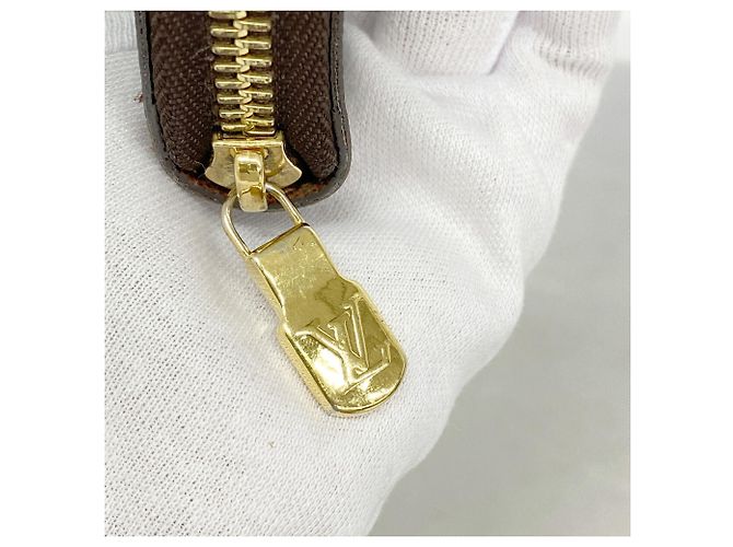 Cartera Larga Louis Vuitton Monogram Zippy Organizer Castaño - vista 7