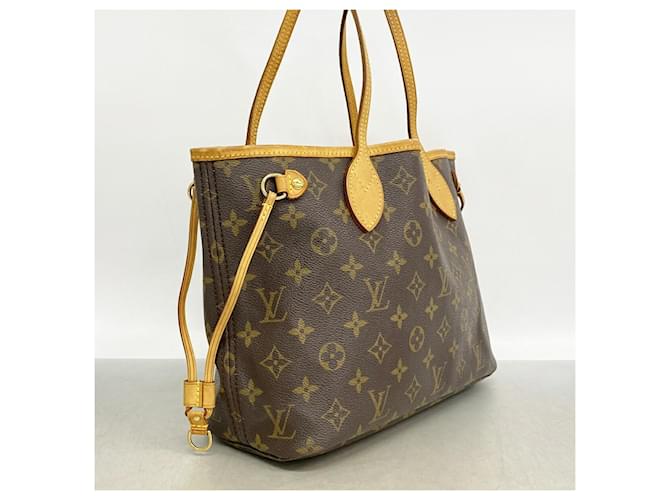 Borsa Tote Louis Vuitton Monogram Neverfull PM Marrone - vista 2