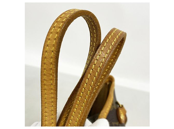 Borsa Tote Louis Vuitton Monogram Neverfull PM Marrone - vista 7