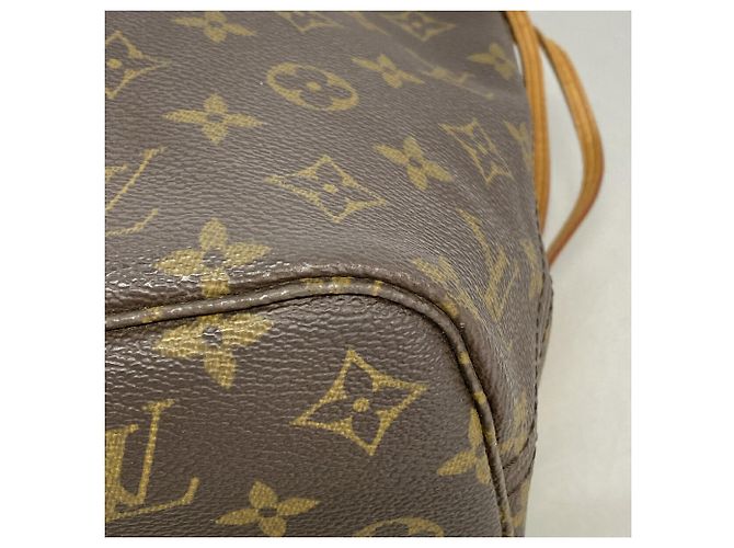 Borsa Tote Louis Vuitton Monogram Neverfull PM Marrone - vista 8