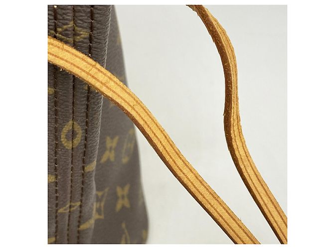 Borsa Tote Louis Vuitton Monogram Neverfull PM Marrone - vista 9