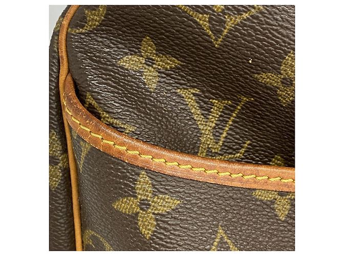 Borsa Louis Vuitton Monogram Deauville M47270 Marrone - vista 7
