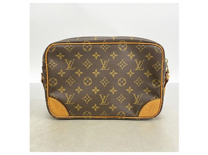 Borsa a tracolla Louis Vuitton Monogram Trocadero 27 Marrone - vista 11
