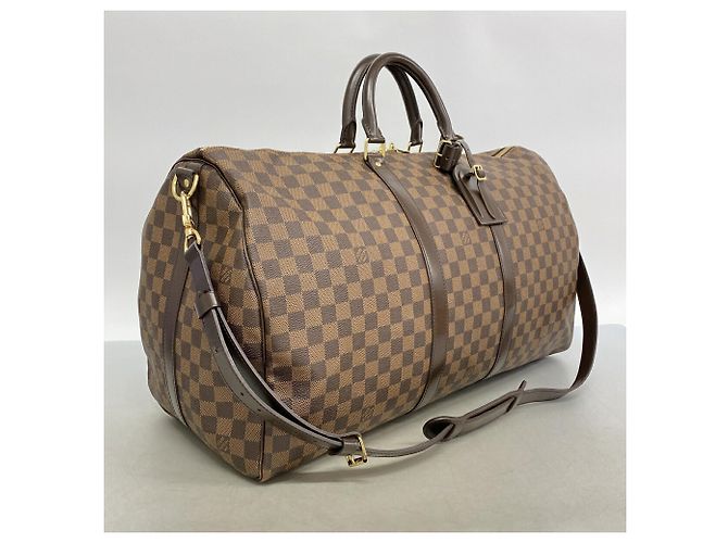 Louis Vuitton Boston Damier Keepall Bandoulière 55 Damier ebene - vista 2
