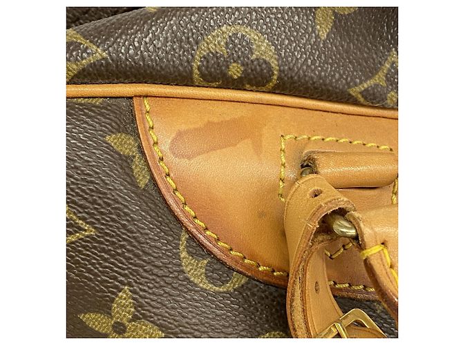 Borsa Louis Vuitton Monogram Deauville Marrone - vista 7