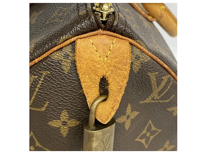Borsa Louis Vuitton Monogram Speedy 30 Marrone - vista 10