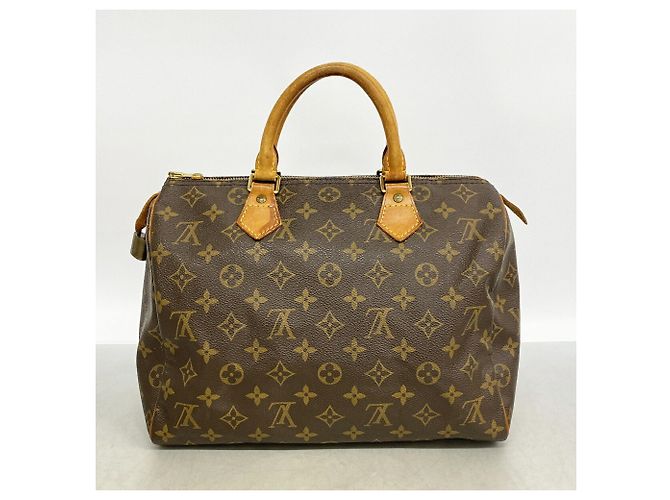 Borsa Louis Vuitton Monogram Speedy 30 Marrone - vista 12